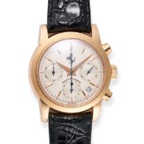 GIRARD-PERREGAUX X FERRARI - A GIRARD-PERREGAUX FERRARI CHRONOGRAPH WRISTWATCH in 18ct rose gold,...