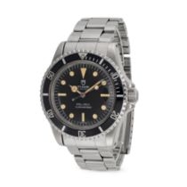 TUDOR - A TUDOR OYSTER PRINCE SUBMARINER in stainless steel, 7928, 449XXX, the circular black dia...