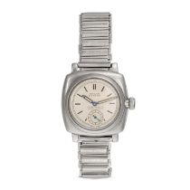 ROLEX - A VINTAGE ROLEX OYSTER WRISTWATCH in stainless steel, 17 jewel manual wind movement, the ...