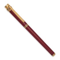 NO RESERVE - LES MUST DE CARTIER, A GOLD PLATED TRINITY BIRO PEN in gold plate, the body of the p...