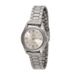 NO RESERVE - TUDOR, A LADIES OYSTER PRINCESS WRISTWATCH, 1973, in stainless steel, silver dial wi...