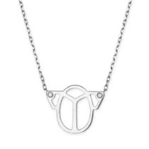 CARTIER, A DIAMOND SCARAB PENDANT NECKLACE in 18ct white gold, the pendant designed as an openwor...