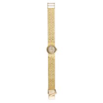 ZENITH - A LADIES VINTAGE ZENITH WRISTWATCH in 18ct yellow gold, 17 jewel manual wind movement, t...