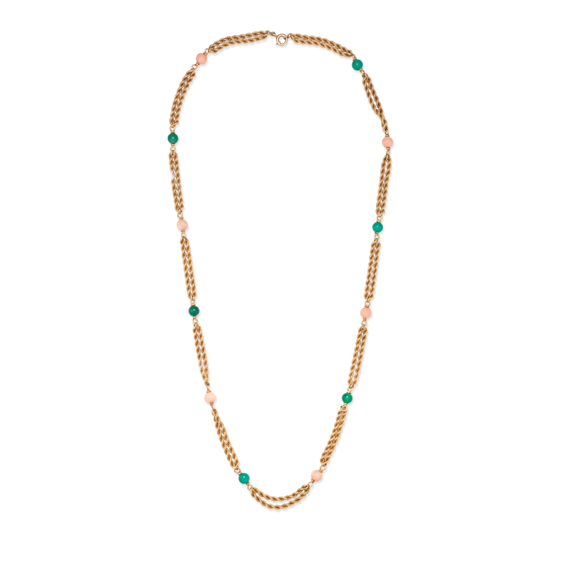 VAN CLEEF & ARPELS, A COLLECTION OF FRENCH CORAL AND CHRYSOPRASE VAN CLEEF & ARPELS JEWELLERY in ... - Bild 8 aus 8