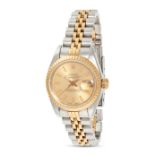 ROLEX - A VINTAGE LADIES BIMETAL ROLEX DATEJUST in stainless steel and yellow gold, 69173, E226XX...