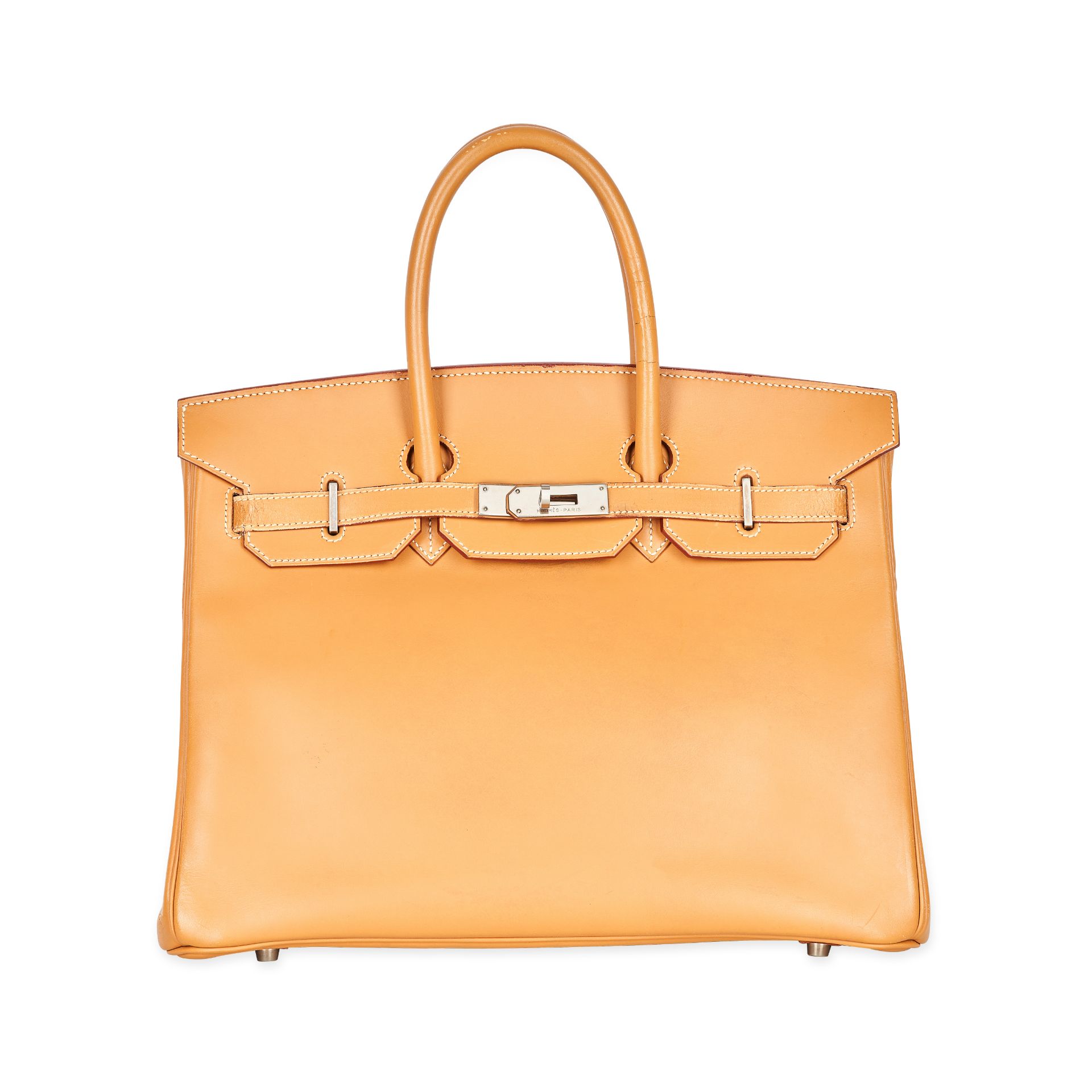 HERMES, A NATURELLE BIRKIN 35 BAG Condition grade C. Produced in 1999. 35cm long, 31cm high. To...