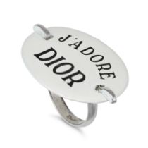 CHRISTIAN DIOR, A 'J'ADORE DIOR' RING, signed 'Dior', size N 1/2, 8g.