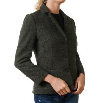 NO RESERVE - HOLLAND AND HOLLAND TWEED JACKET Size English 8. 80cm chest, 60cm length. Green and...