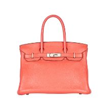 HERMES, A BOUGAINVILLEA BIRKIN 30 BAG Condition grade B. Produced in 2006. 30cm long, 23cm high...