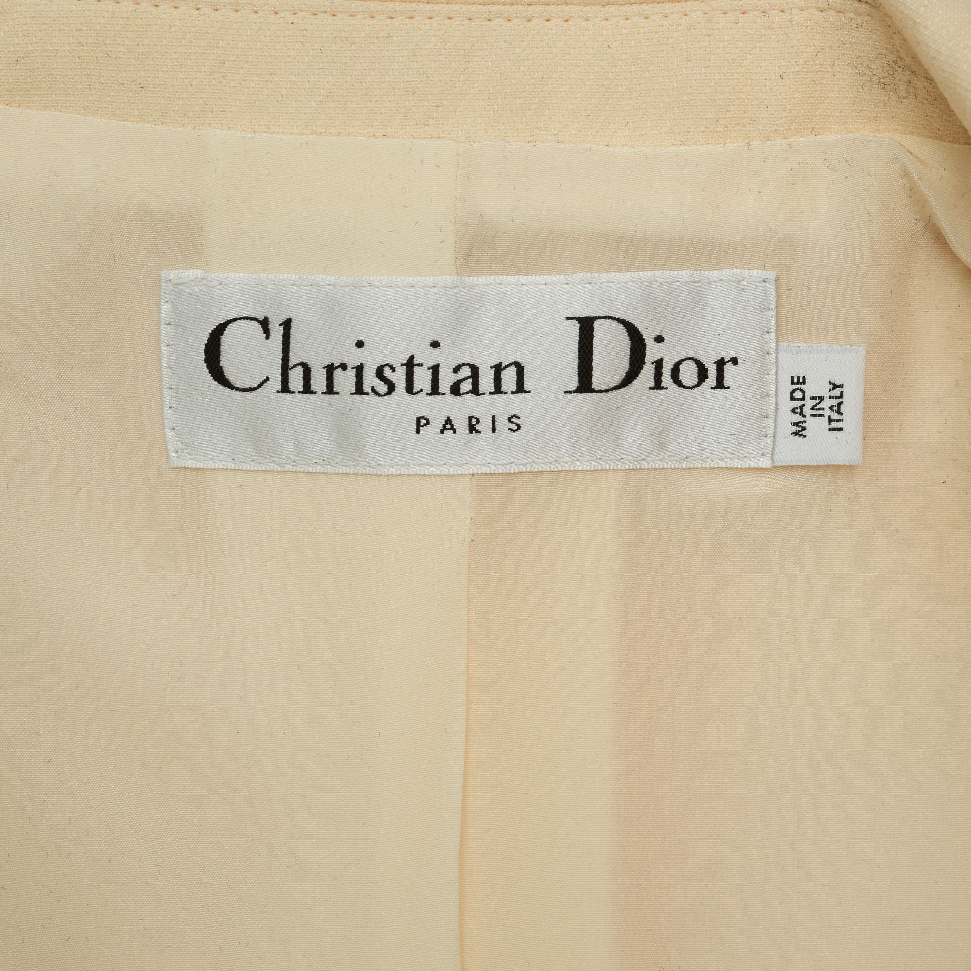 CHRISTIAN DIOR ECRU BAR JACKET Condition grade A+, new with tags. Size French 40. 80cm chest, 6... - Image 2 of 2