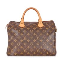 LOUIS VUITTON VINTAGE MONOGRAM SPEEDY 30 BAG Condition grade C+. Produced in 2006. 30cm long, 2...