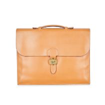 HERMES CAMEL SATCHEL BAG Condition grade C+. 38cm long, 30cm high. 4cm top handle drop. Camel t...