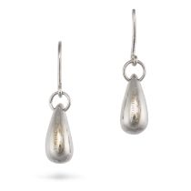 NO RESERVE - TIFFANY & CO., A PAIR OF ELSA PERETTI TEARDROP EARRINGS in sterling silver, each dro...