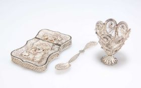 A GROUP OF FILIGREE SILVER