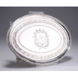 A GEORGE III SILVER TEAPOT STAND