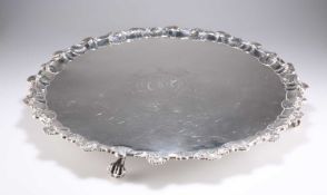 A LARGE GEORGE III SILVER SALVER
