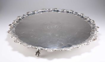 A LARGE GEORGE III SILVER SALVER