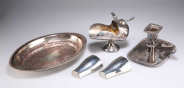 A GROUP OF 19TH AND 20TH CENTURY SILVER PLATE