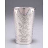 A VICTORIAN SILVER BEAKER