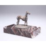 A SILVER MODEL OF A GREYHOUND