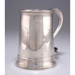 A GEORGE III SILVER PINT MUG