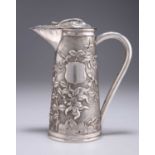 A CHINESE EXPORT SILVER HOT-WATER JUG, CIRCA 1880