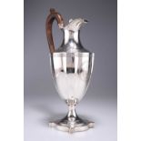 A GEORGE III SILVER EWER