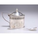 A VICTORIAN SILVER MUSTARD POT