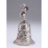 A VICTORIAN SILVER-PLATED TABLE BELL