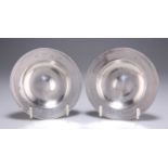 † A PAIR OF ELIZABETH II SMALL SILVER ARMADA DISHES