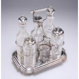 † A VICTORIAN SILVER-PLATED CRUET