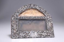 † A VICTORIAN SILVER-MOUNTED FRAME