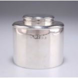 A GEORGE III SILVER TEA CADDY