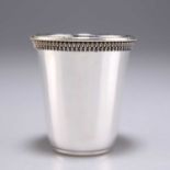 A FOREIGN SILVER BEAKER