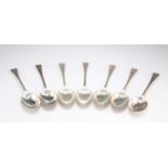 SEVEN SILVER TABLESPOONS, EARLY 20TH CENTURY