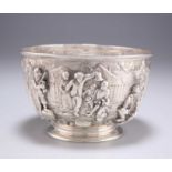 A VICTORIAN SILVER 'TENIERS' BOWL