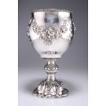 A MASSIVE VICTORIAN SILVER GOBLET