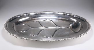 A LARGE WILLIAM IV SILVER WELL AND TREE PLATTER