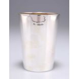 A VICTORIAN SILVER BEAKER