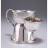 A VICTORIAN SILVER SHAVING MUG