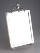 A 19TH CENTURY RUSSIAN SILVER-MOUNTED EASEL MIRROR