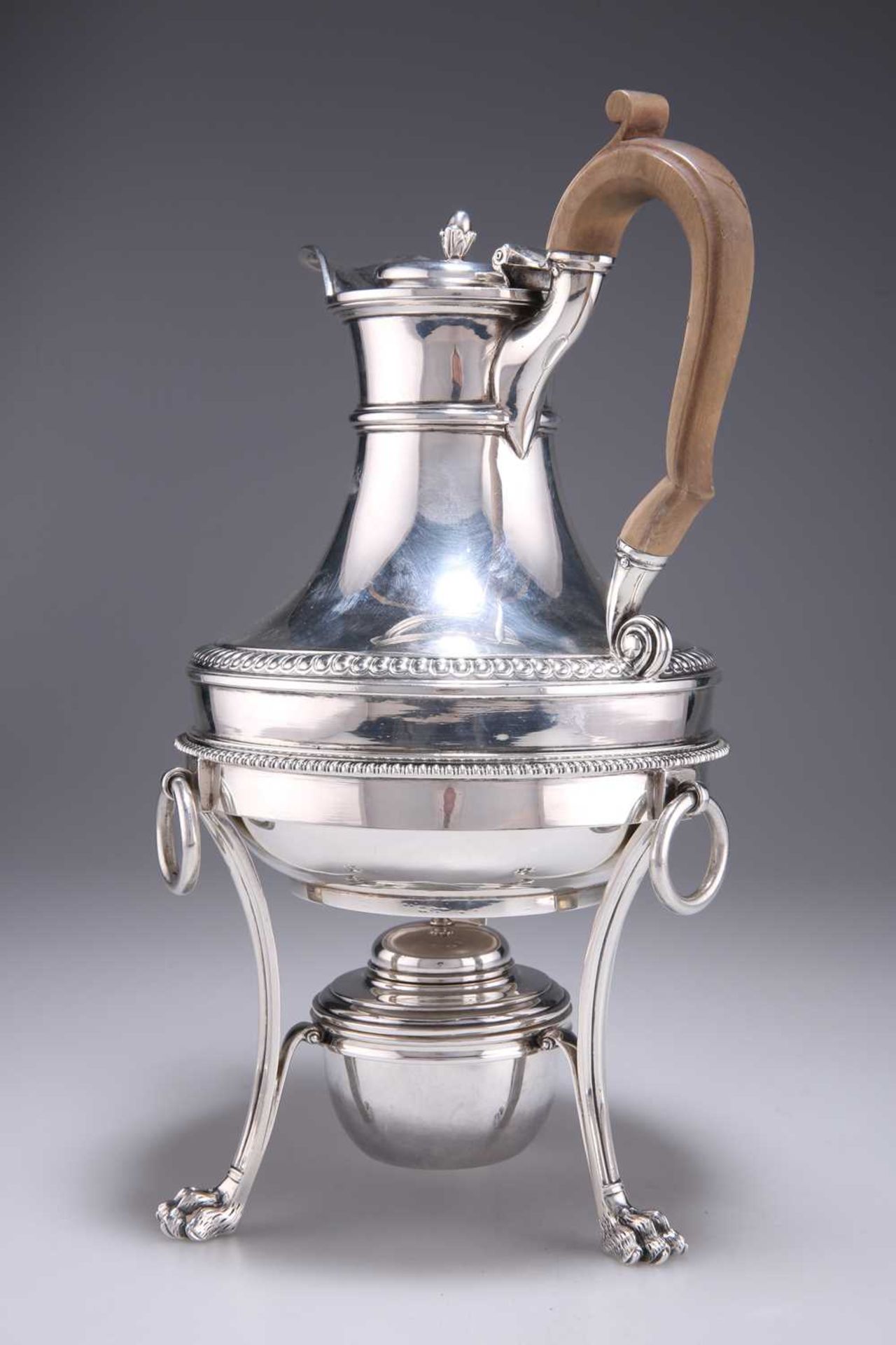 A GEORGE III SILVER COFFEE BIGGIN STAND - Image 3 of 4