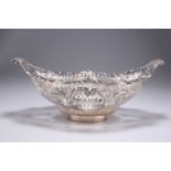 A GEORGE III PIERCED SILVER BASKET