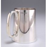 A GEORGE V SILVER CHRISTENING MUG