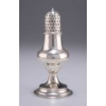 A GEORGE III SILVER CASTER
