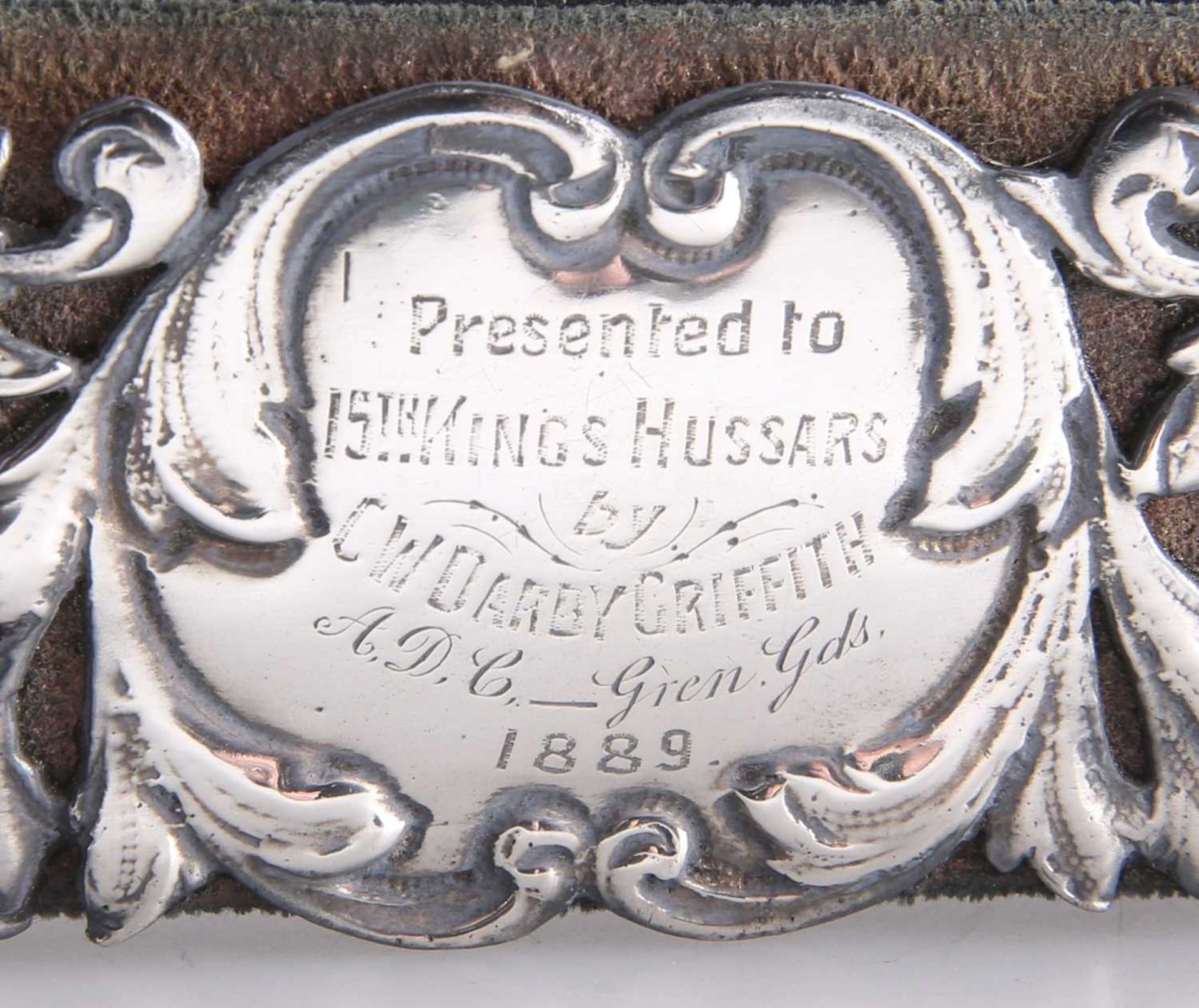 † A VICTORIAN SILVER-MOUNTED FRAME - Image 2 of 2