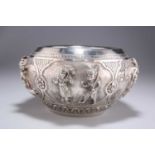 AN ANGLO-INDIAN SILVER BOWL