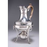 A GEORGE III SILVER COFFEE BIGGIN STAND