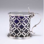 A VICTORIAN SILVER MUSTARD POT