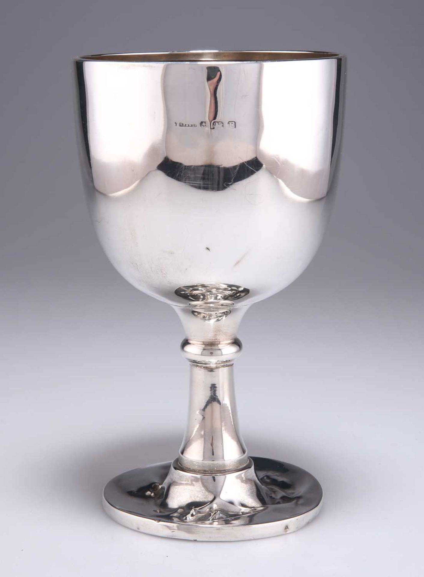 A GEORGE V SILVER GOBLET - Image 2 of 3